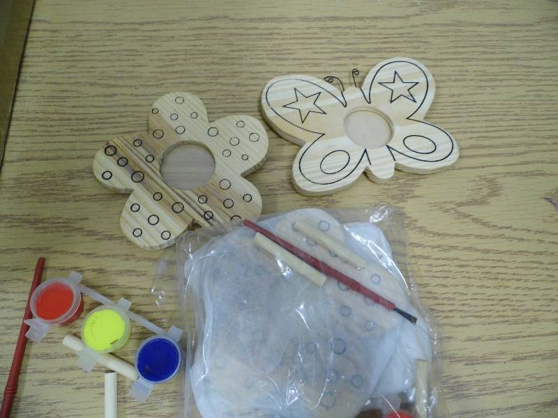 Flower and Butterly Wood Painting Kits