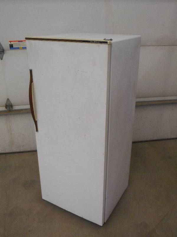 lot 8 image: GE Single Door Refrigerator With In...