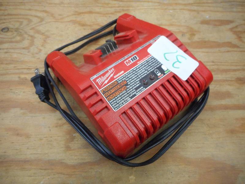lot 37 image: Milwaukee M18 Battery Charger ...