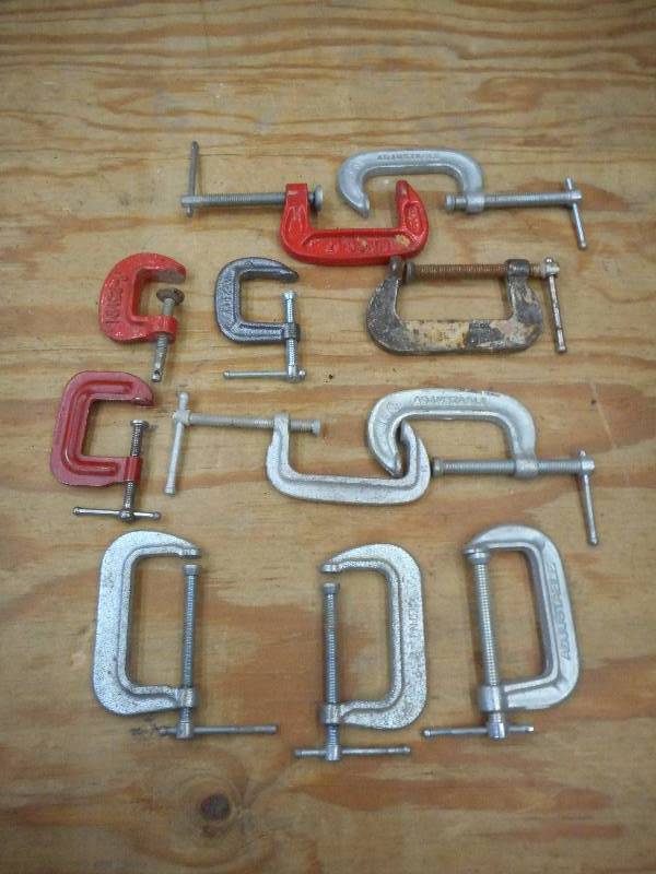 lot 78 image: Lot Of Assorted C-Clamps ...