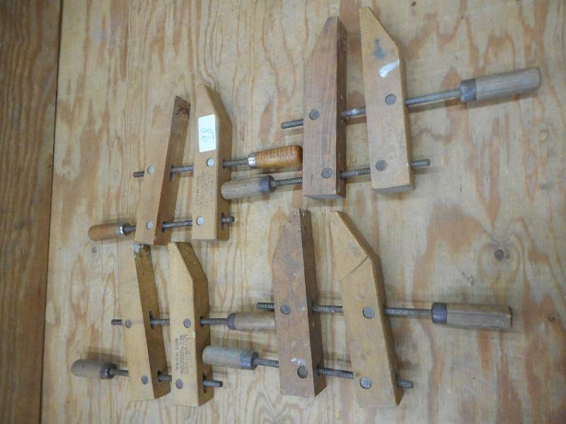 lot 98 image: (4) Jorgenson Wood Clamps ...