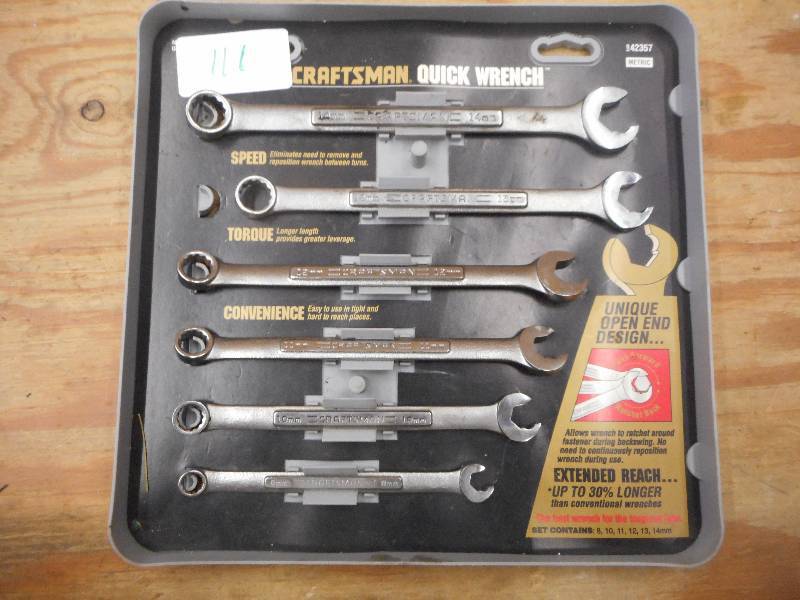 lot 111 image: Craftsman Quick-Wrench 6-Piece Metr...