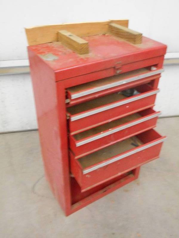 lot 115 image: 5-Drawer Steel Toolbox ...