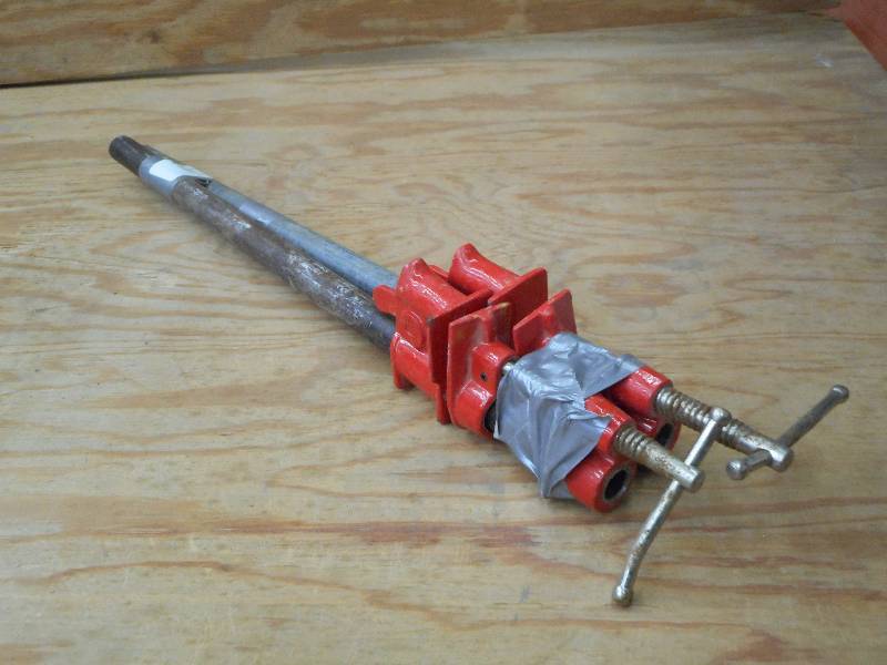 lot 132 image: (2) 18 Steel Bar Clamps ...