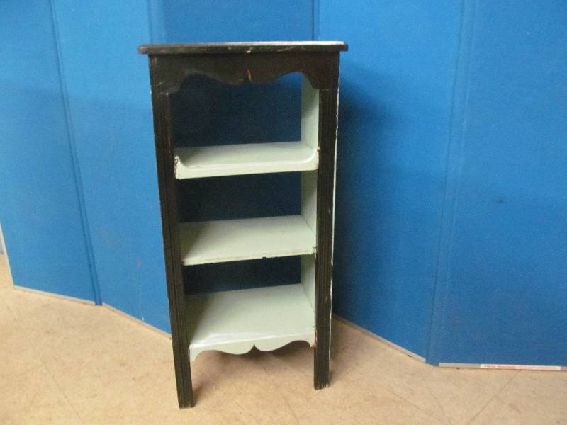 vintage book shelf