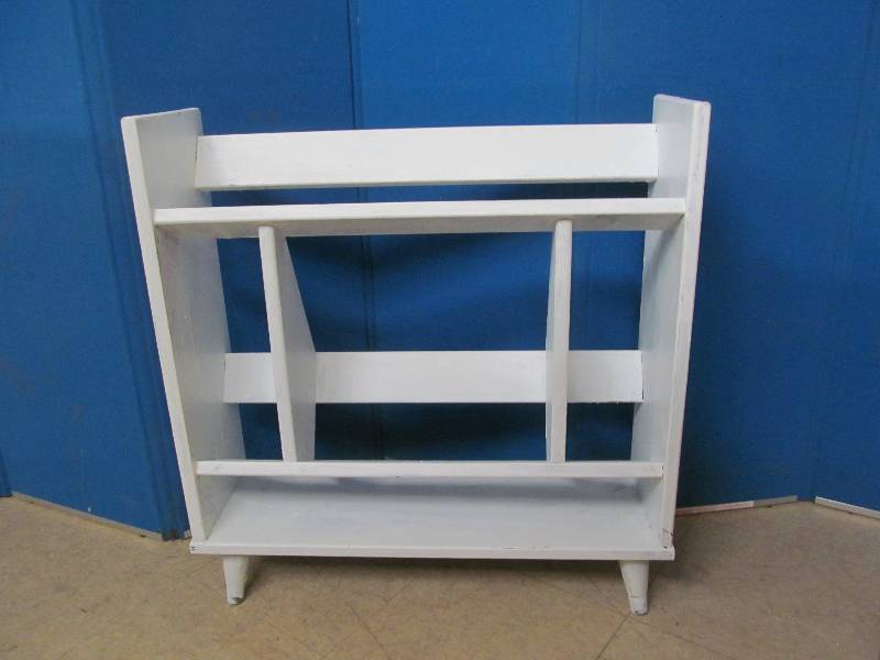 vintage bookshelf