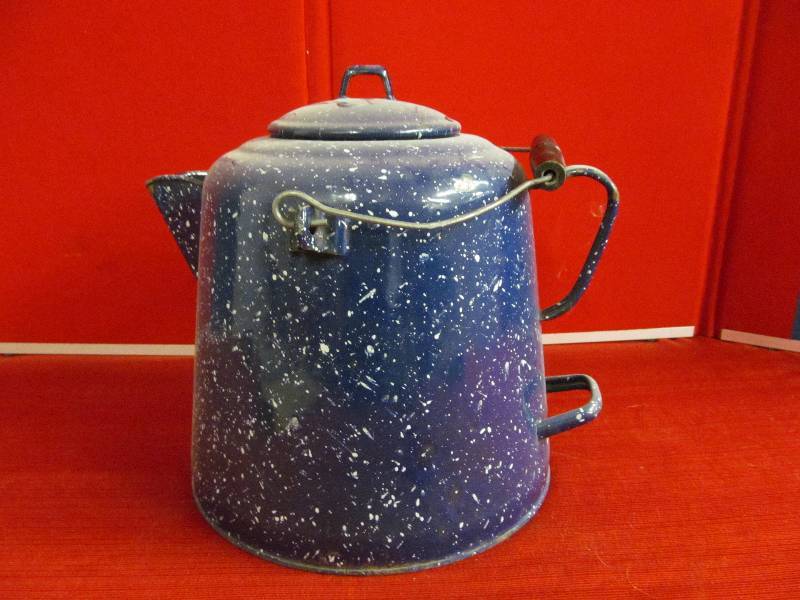 enamel coffee pot