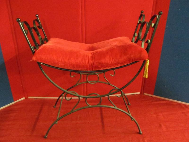 vintage cast iron settee(chair)