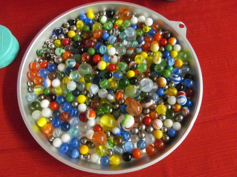 vintage glass marbles