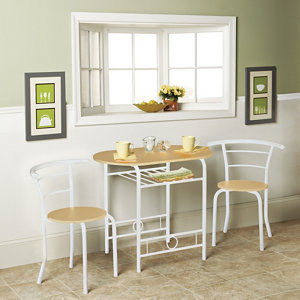 Alcove 3-pc. Small Space Bistro Set - White