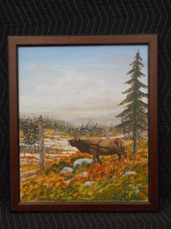 lot 21 image: 1989 Tim Skog Original Oil Painting...