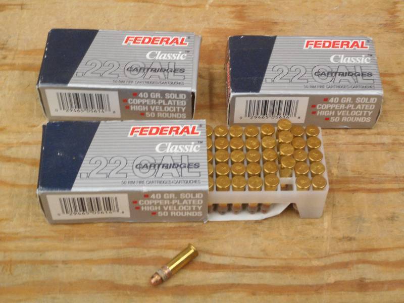 (150) Rounds Federal Classic .22LR ...