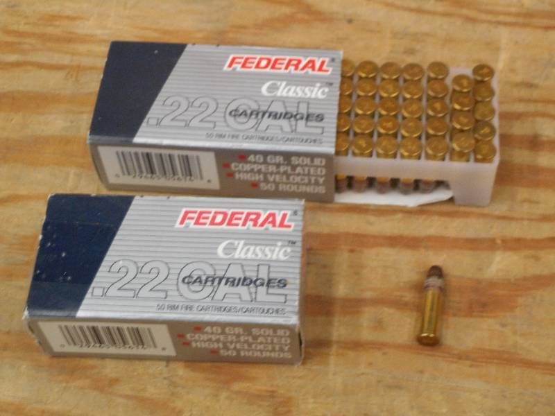 (100) Rounds Federal Classic .22LR ...