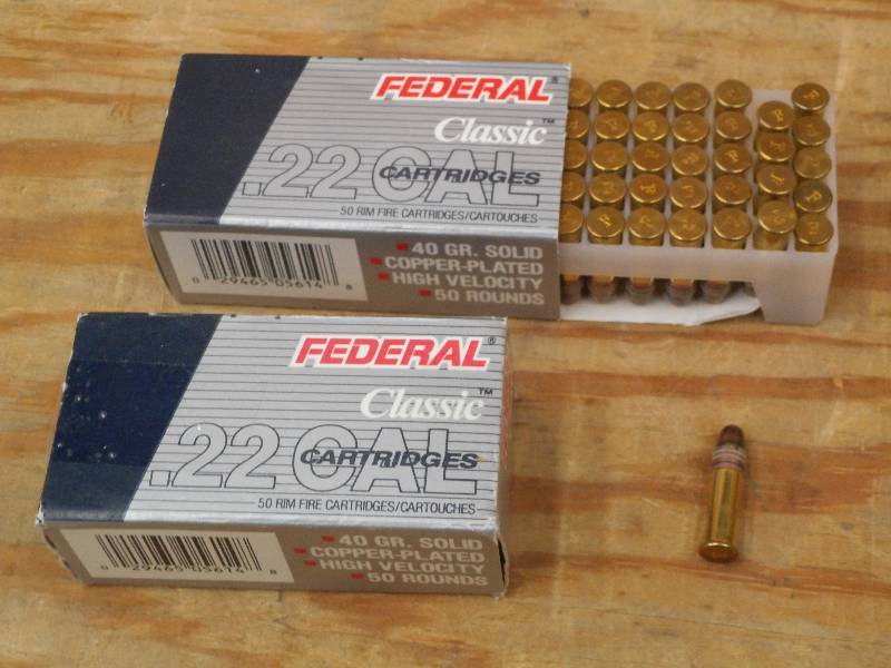 (100) Rounds Federal Classic .22LR ...