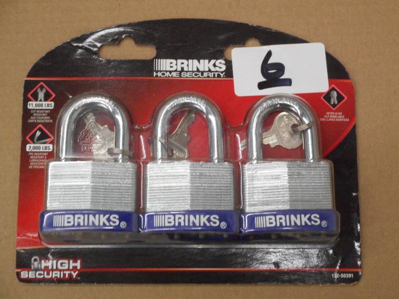 New Brinks 11000# 3-Pack Of Plated ...