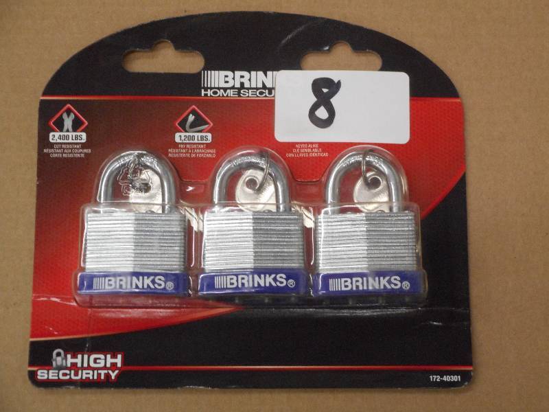New Brinks 3-Pack Of 2400# Plated S...