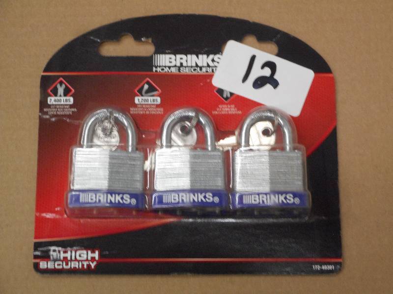 New Brinks 3-Pack Of 2400# Plated S...