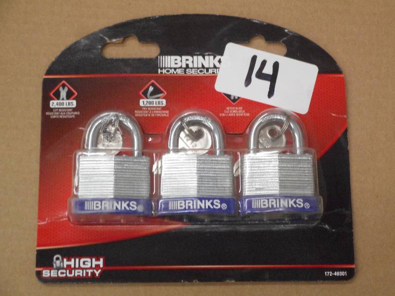 New Brinks 3-Pack Of 2400# Plated S...