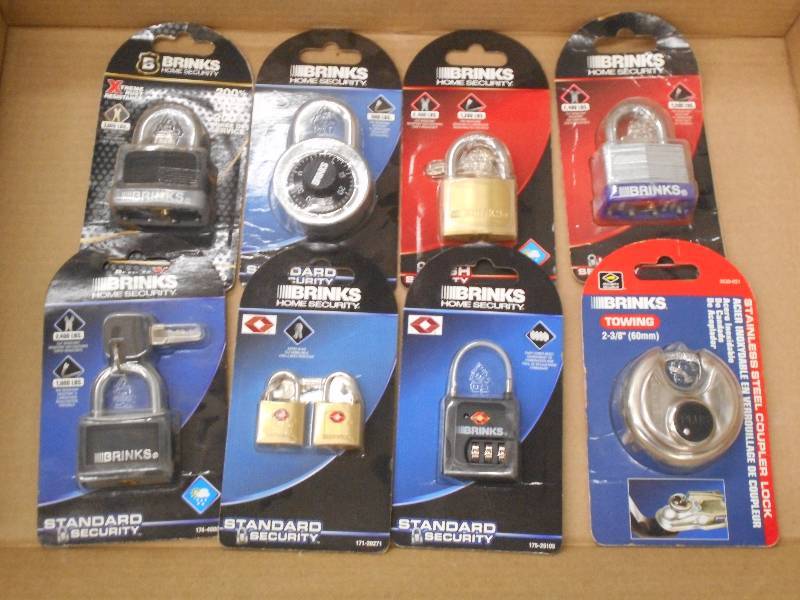 Lot Of (8) Assorted New Brinks Padl...