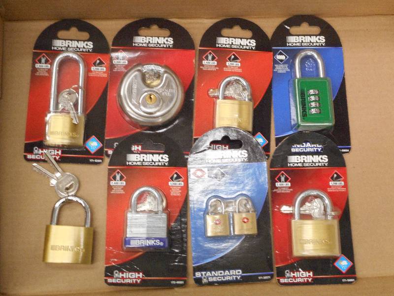 Lot Of (8) Assorted New Brinks Padl...
