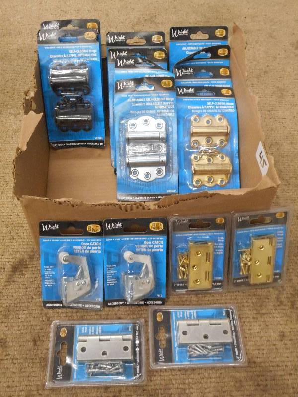 Box Of New Wright Self-Close Hinges...