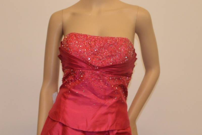 lot 51 image: Niki Livas Red Special Occasion Dress