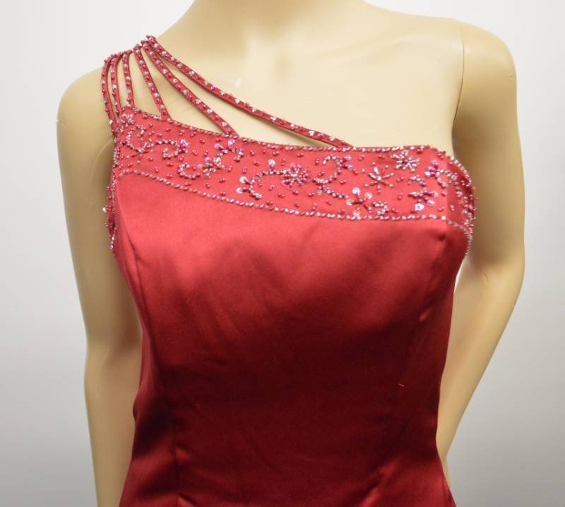 lot 54 image: Modern Maid - Dark Red Special Occasion Dress