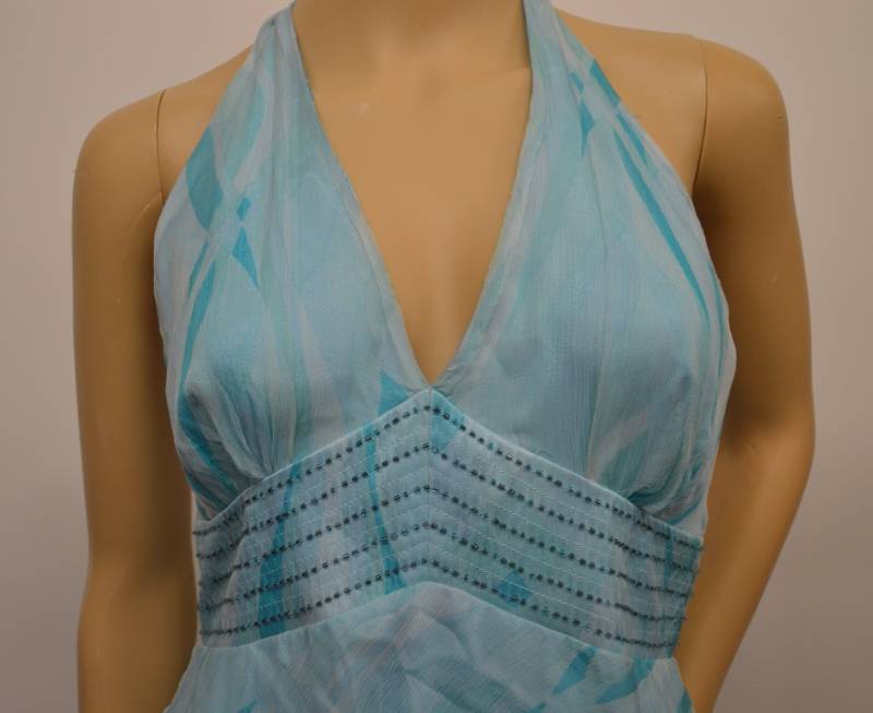 lot 62 image: Dave & Johnny  Turquoise Ruffle Special Occasion Dress