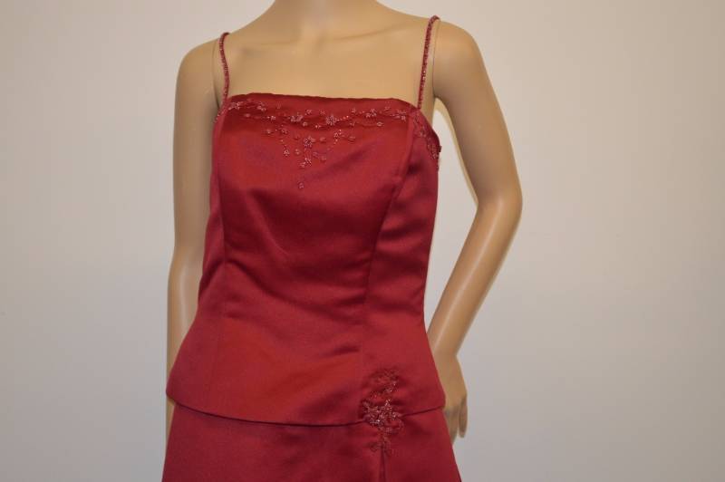 lot 68 image: Eden Maids  Dar Red Special Occasion Dress