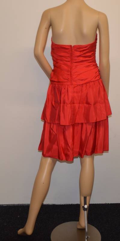 lot 70 image: Roberta  Red Ruched Special Occasion Dress