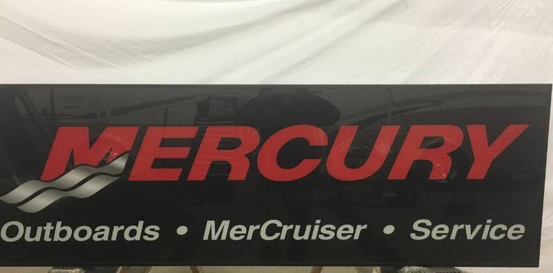 Mercury Marine Light-Up Wall Sign - Does not light up