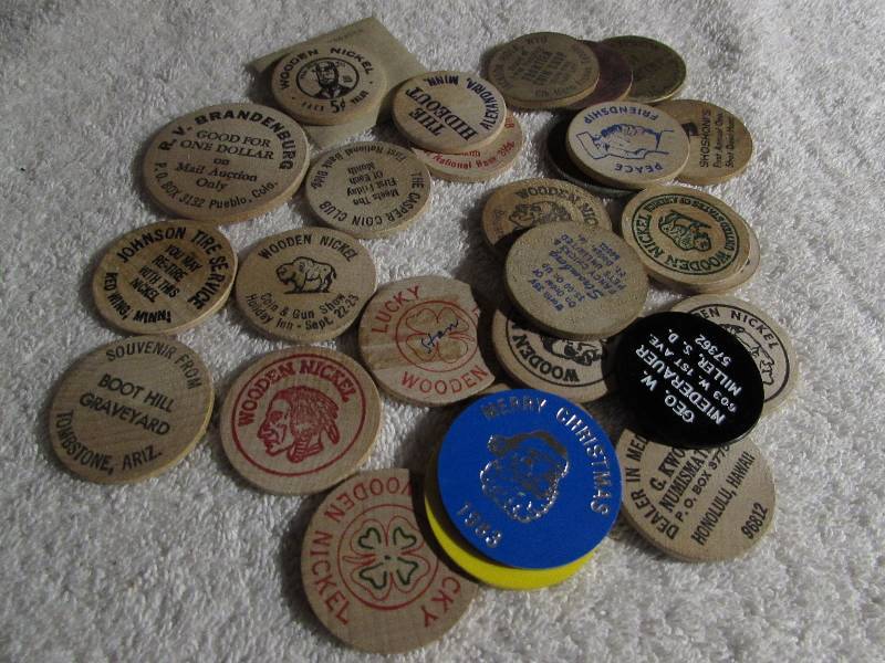 Wooden Nickels and Tokens
