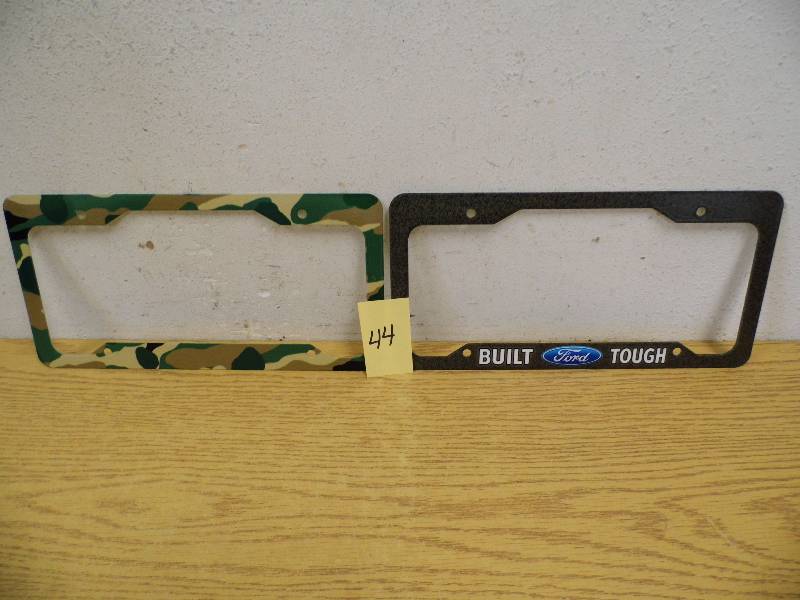 2 License Plate Frames