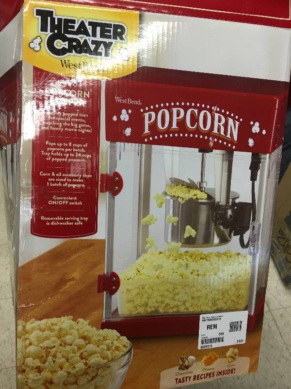 West Bend 2.5 Ounce Theater Popcorn Popper