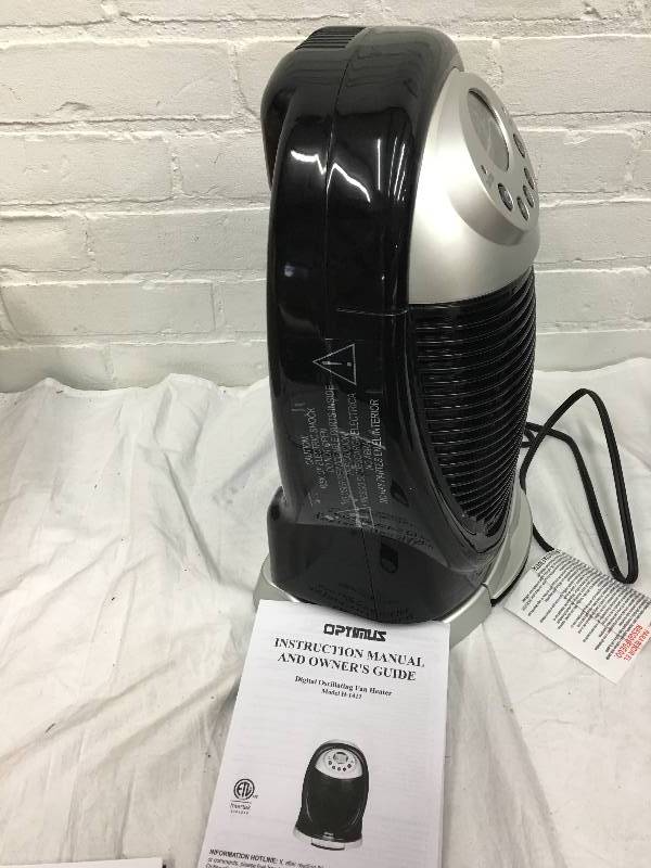 Optimus 1500 Watt Digital Oscillating Fan Heater