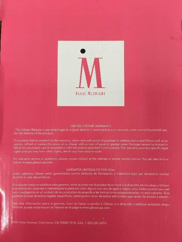 Isaac Mizrahi Adora 20-Pc. Flatware Set