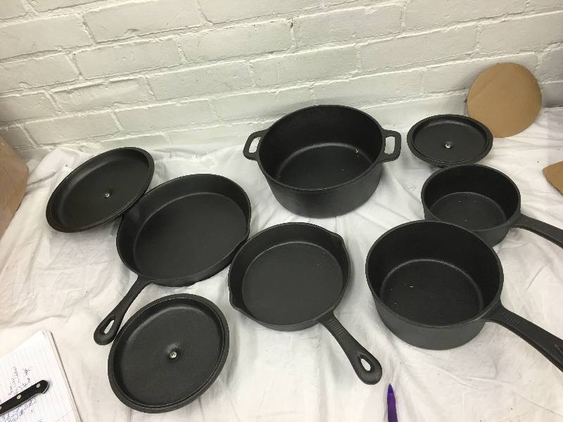 8-Pc. Cast Iron Cookware Set