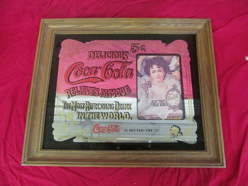 lot 235 image: Coca Cola Mirror