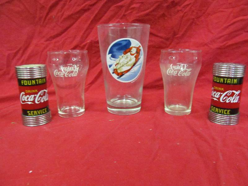 lot 262 image: Coca Cola Glasses