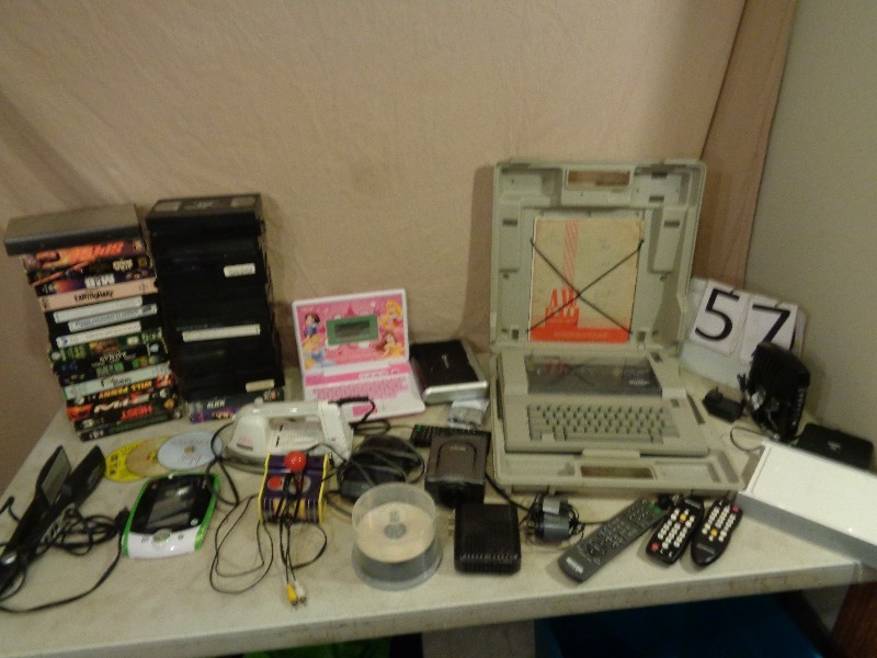 Electronics and VHS Tapes