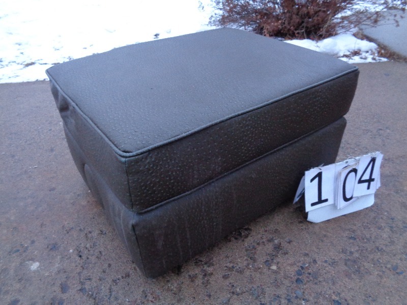 Leather Ottoman