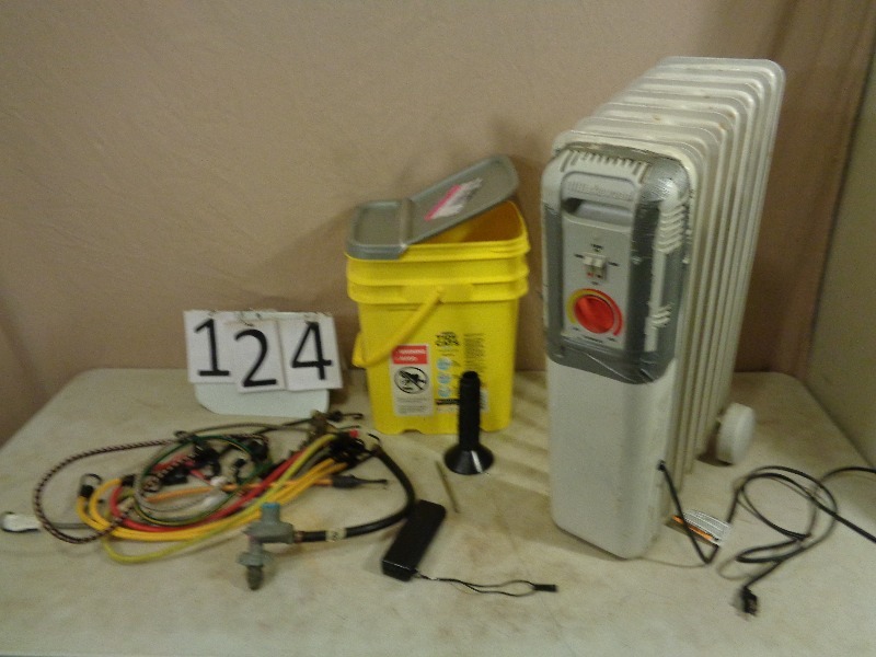 Oil Filled Space Heater, Bungee Straps and More
