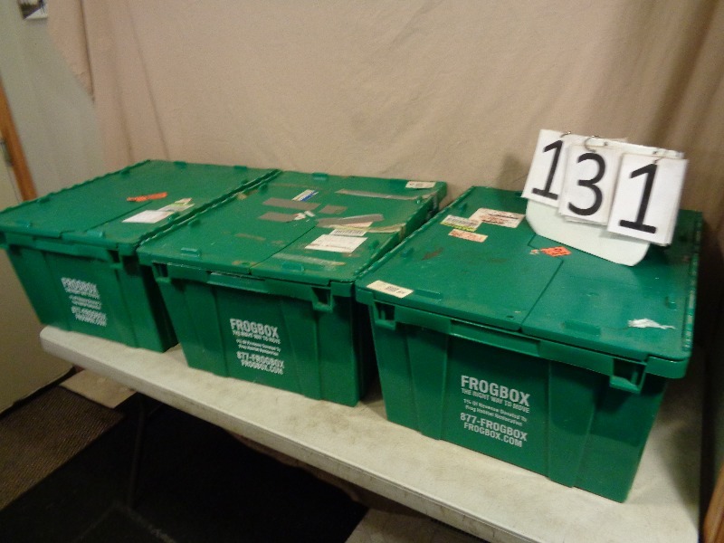 3 Totes with Hinged Lids