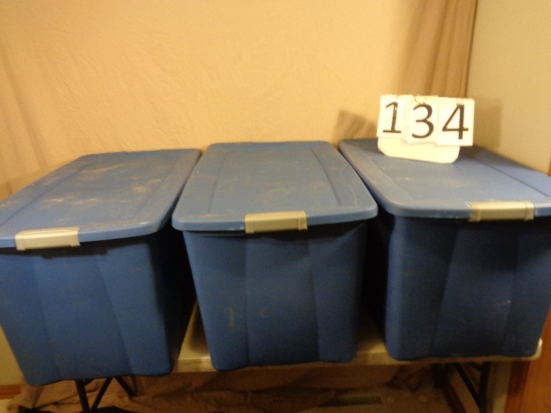 3 Large Totes with Lids