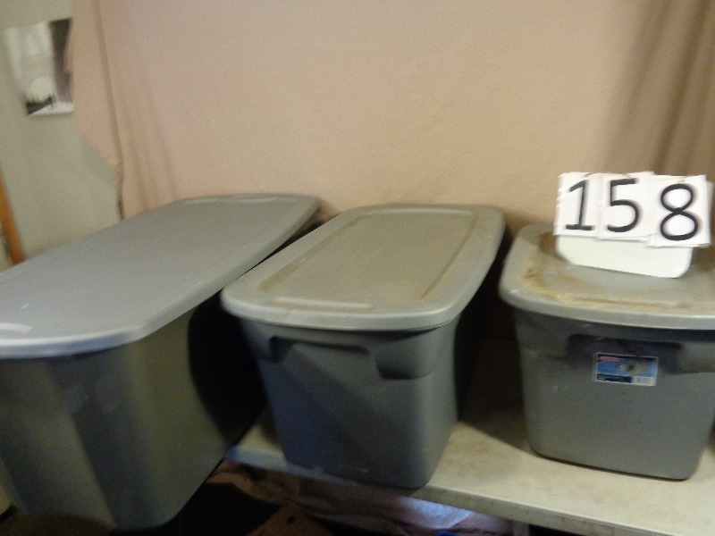 3 Assorted Totes with Lids