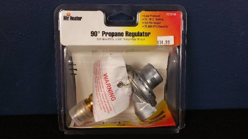 lot 68 image: Mr. Heater 90 Degree Propane Regulator