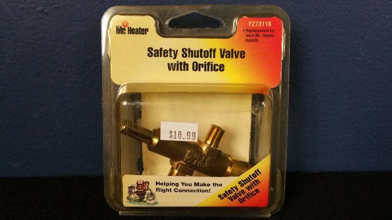 lot 69 image: Mr. Heater Safety Shutoff Valve w Orifice