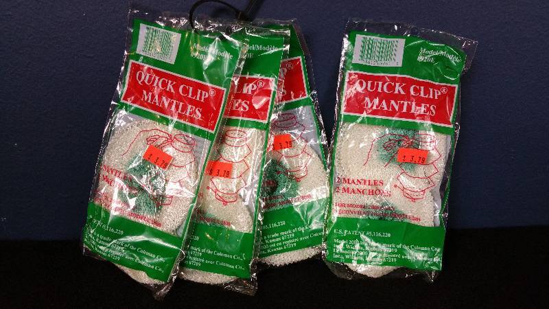 lot 73 image: Group of (4) Quick Clip Mantles for Lanterns