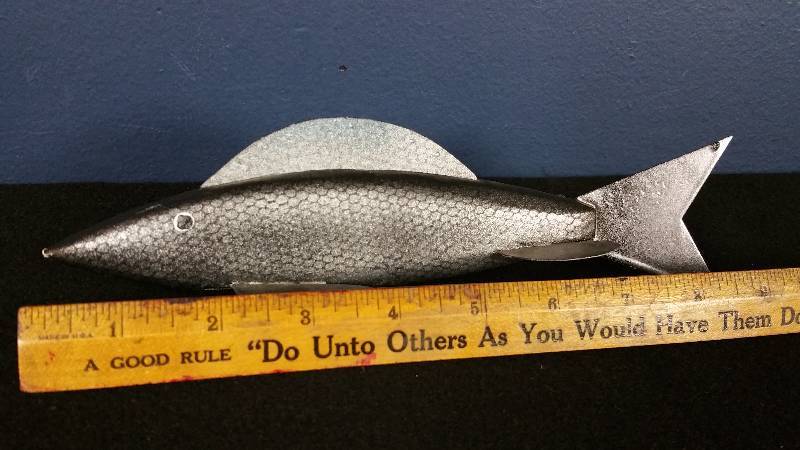 lot 77 image: Painted Wooden Spearing Decoy