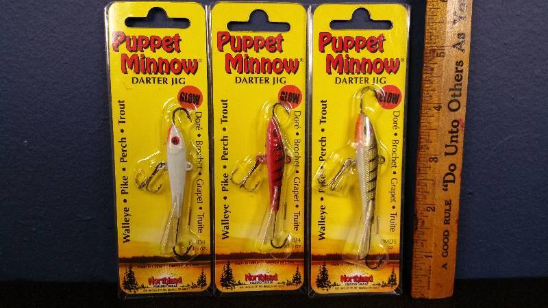 lot 125 image: Group of (3) Northland Puppet Minnows
